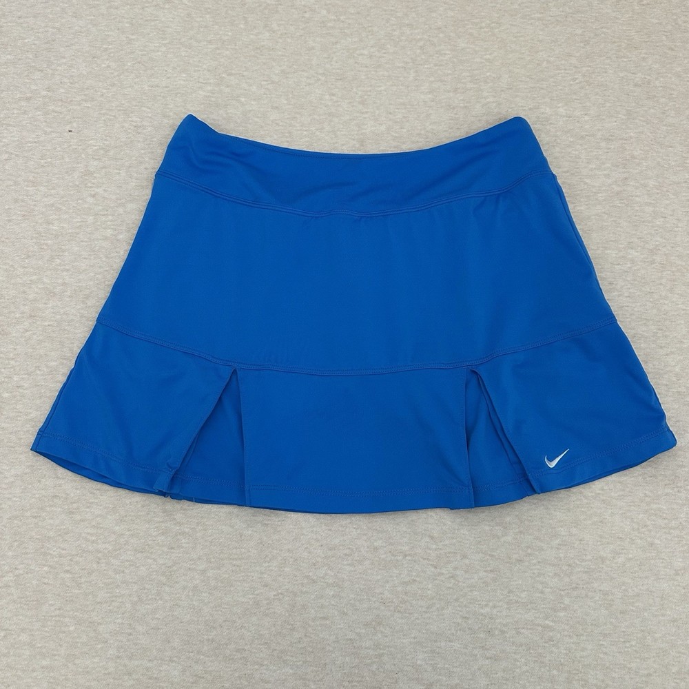 Nike Dri-Fit Skirt Women’s Size S Blue Ruffled Shorts Tennis Activewear 5532