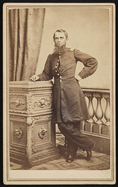 Chaplain Jesse C. Green of Co. F, 95th Ohio Infantry Regiment in uniform / J.P.