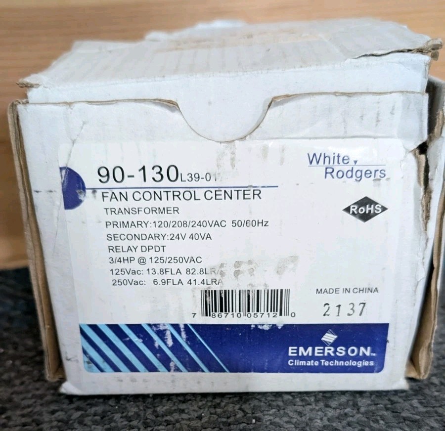 New White Rogers Emerson # 90-130 Fan Control Center Transformer