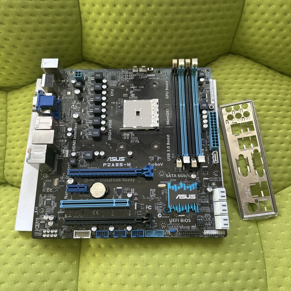 ASUS F2A85-M Motherboard w/ IO Shield Tested