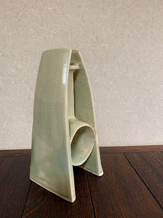 Michio Hinuma Vase Pottery Vase Object Artwork Flower Vase Single Flower Vase