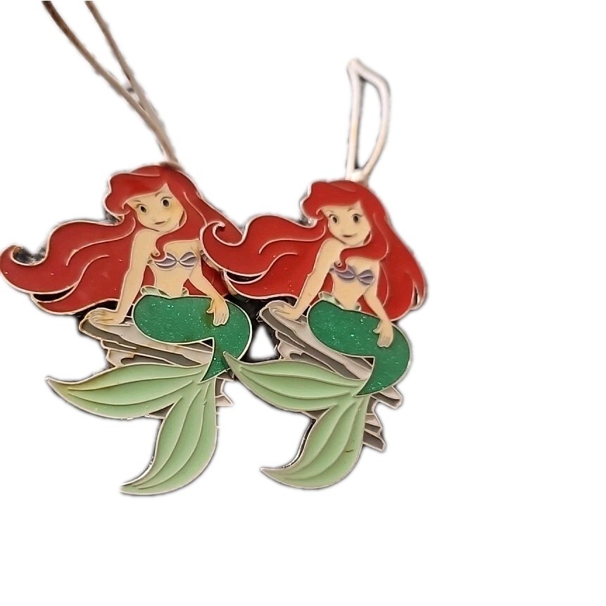 2 Hallmark Ornaments Metal Disney Princess Ariel The Little Mermaid New