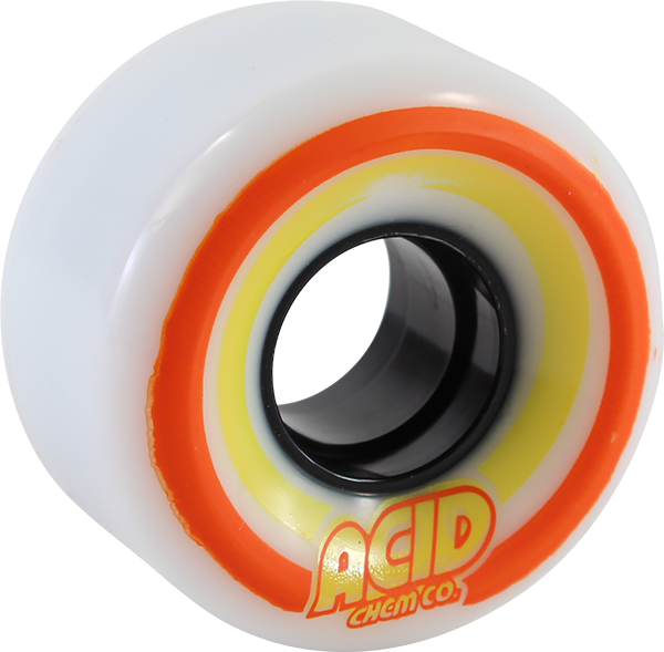 White 55mm Acid Pods Conical Wheels Complete Set-image