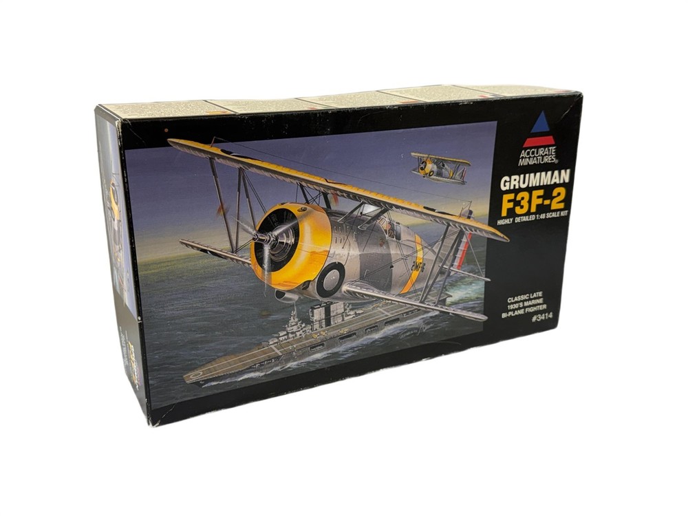 Accurate miniatures Grumman F3F-2 Marine BiPlane Fighter 1:48 Scale Model-image