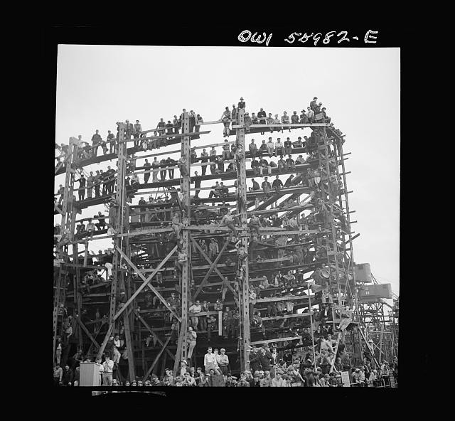 Photo:1930s Roller Coaster Crowded Wooden Amusement Ride Spectators