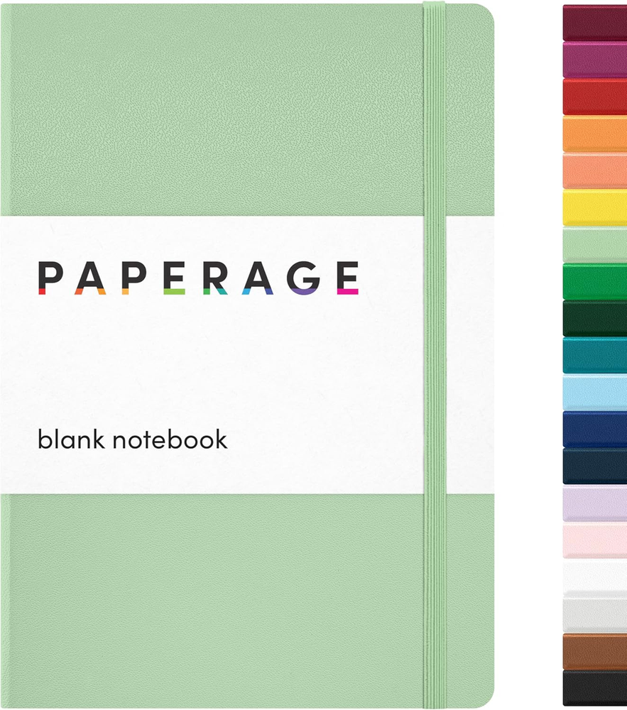 Sage Green Hardcover Journal, 160 Pages, Medium 5.7x8 inches, 100 GSM Paper