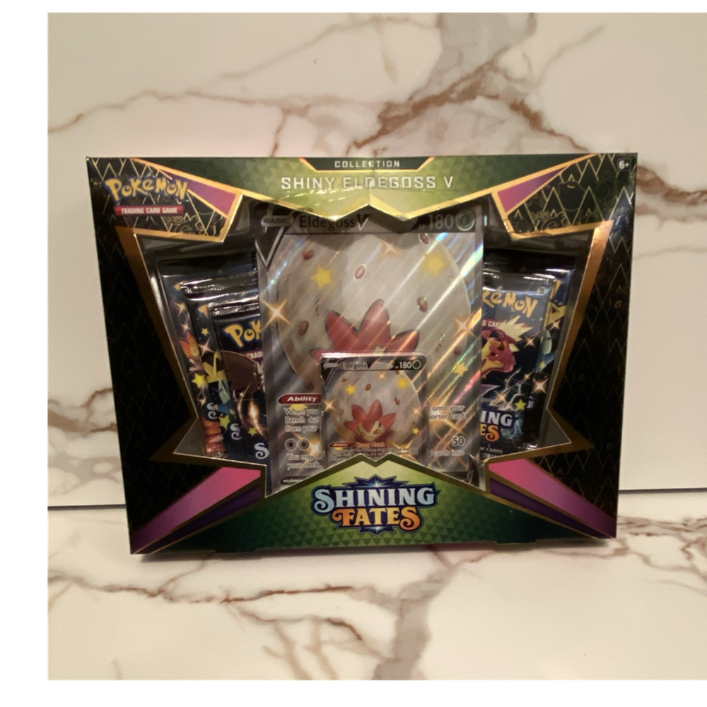 Pokémon Shining Fates Shiny Eldegoss V Collection Box Promo Box Topper 2021