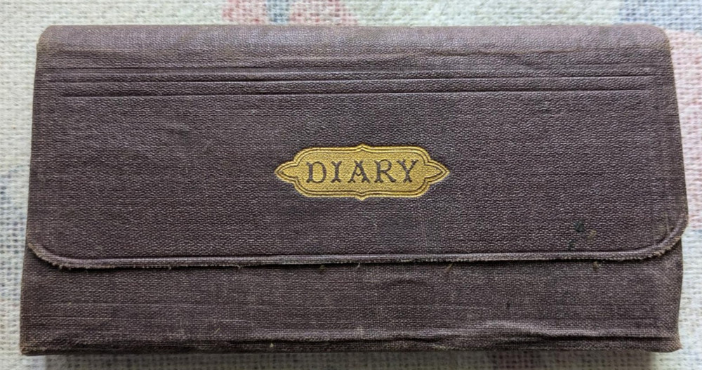 1877-78 NY Woman’s Personal Diary-FULL! 17 Hand-Sewn Pages, Faith & Loneliness
