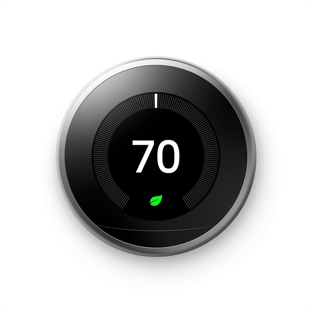 Google Nest 3rd Gen A0013 Smart Learning Thermostat Programmable Alexa-Enabled