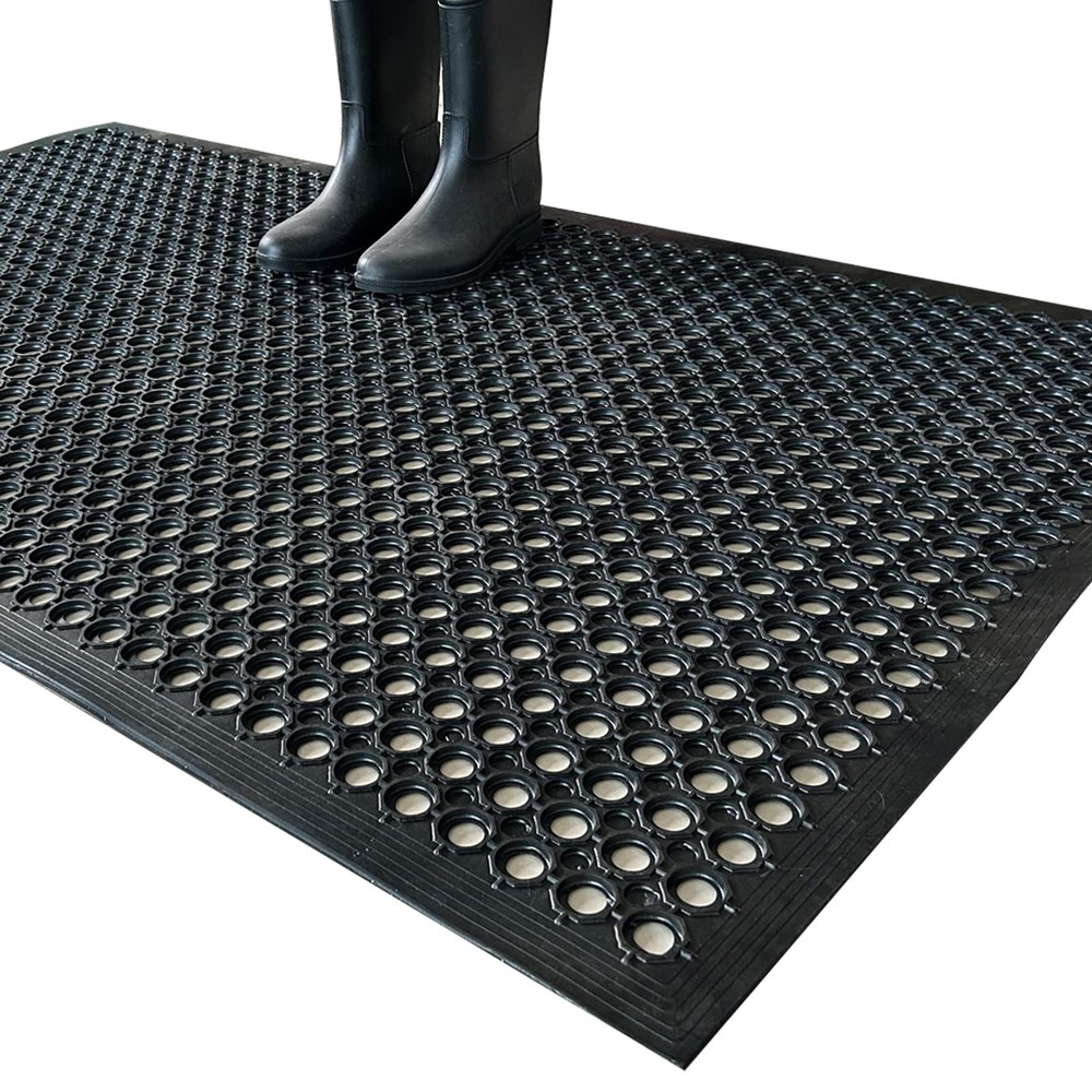 Outdoor Rubber Floor Mats Anti Slip Restaurant Commercial Kitchen Mat Rubber ...