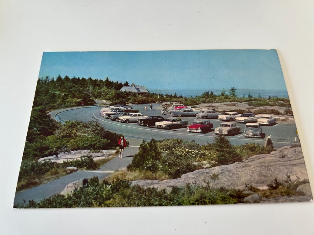 Summit of Mt Cadillac Acadia National Park Mt Desert Island Maine Postcard-image