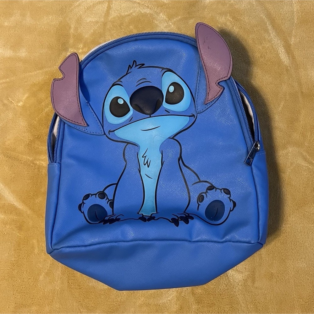 Disney Lilo & Stitch Blue Medium Backpack with Ears