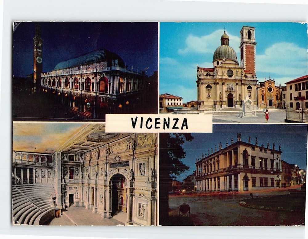 Postcard Scenes & Views Vicenza Italy