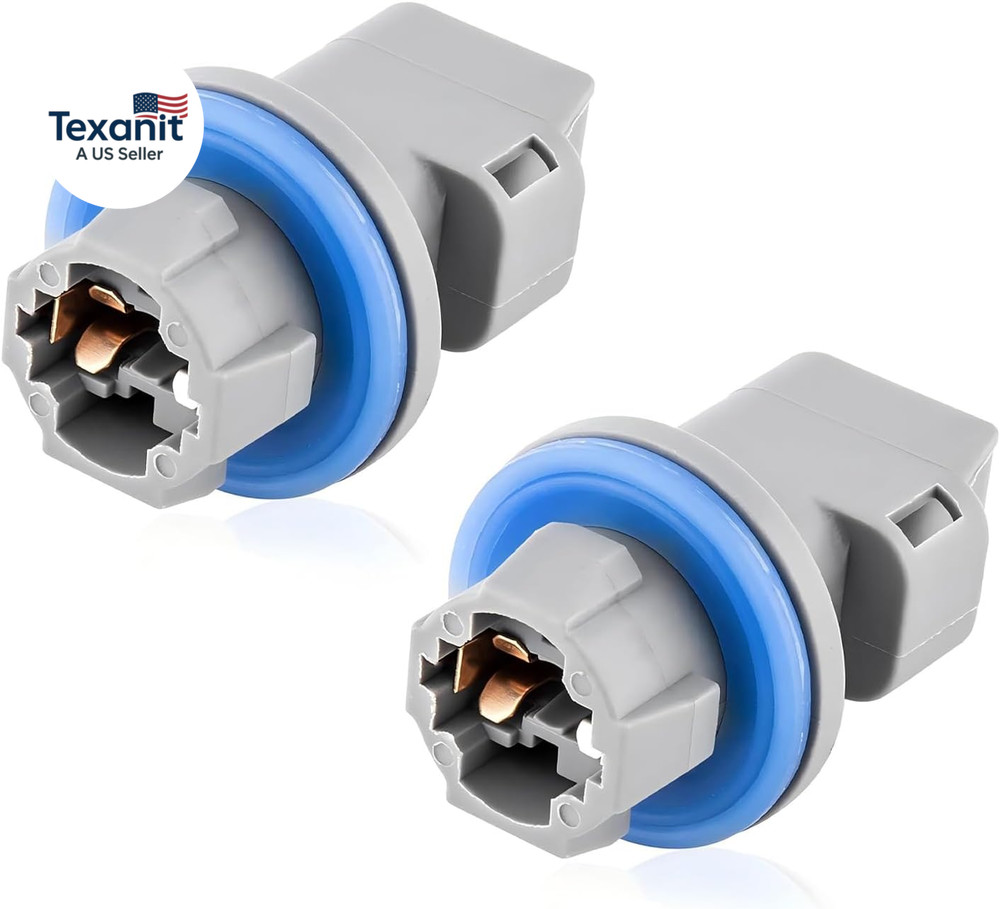 2 PCS 2-Pin License Plate Light Socket for Ford F-150 2004-2021, F-250 F-350 Sup