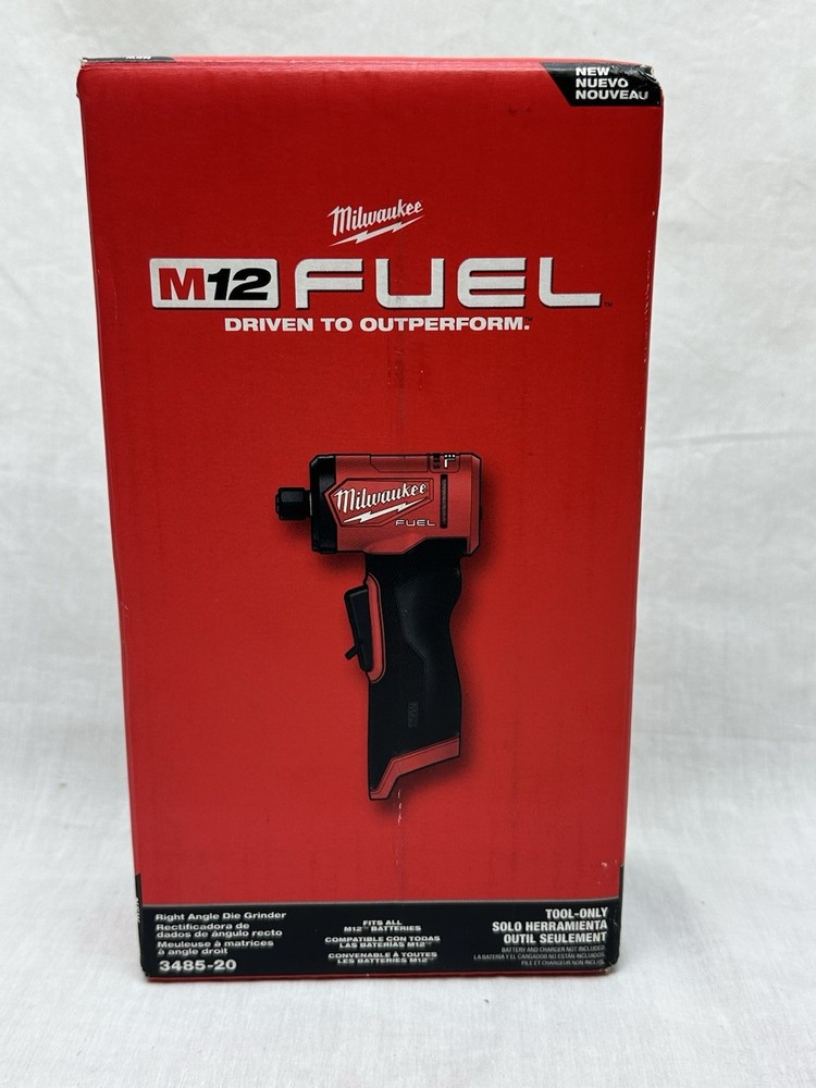 Milwaukee M12 FUEL 12V Cordless Right Angle Die Grinder Bare Tool 3485-20