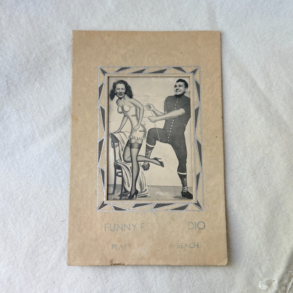 Vintage Arcade Photo Booth Cutout Card Playland at the Beach San Francisco