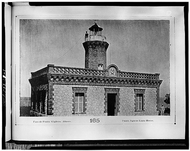 Punta Gigero Light House Puerto Rico 1898 Lighthouse Book Illustration