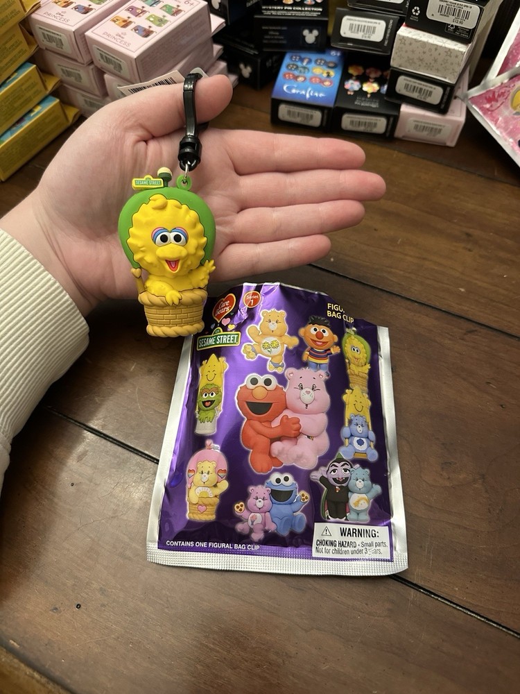 Collectibles: Big Bird Keychain - Sesame Street X Care Bears - New