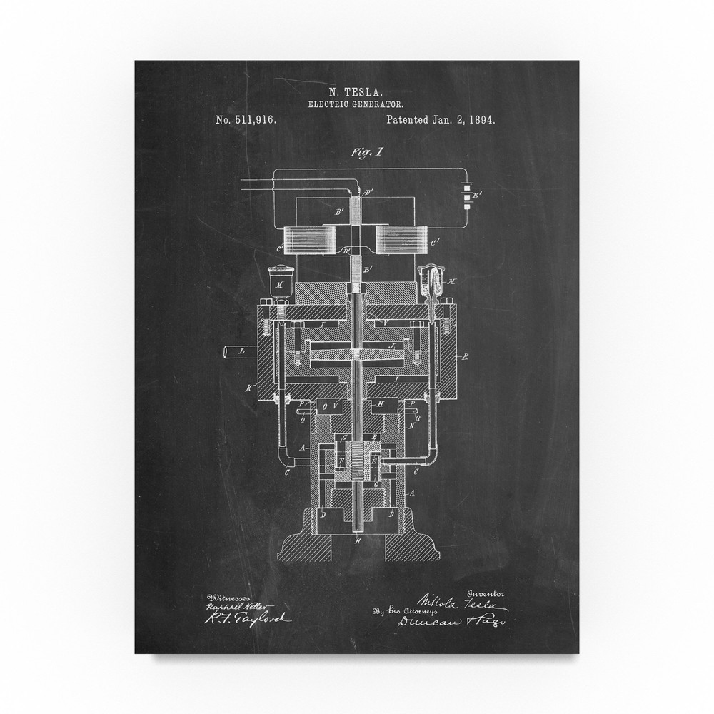 Mechanics 30 by Cole Borders, 24x32-Inch Canvas Wall Art