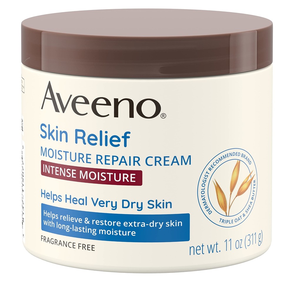 Aveeno Skin Relief Intense Moisture Repair Cream with Triple Oat Complex for Dry Skin
