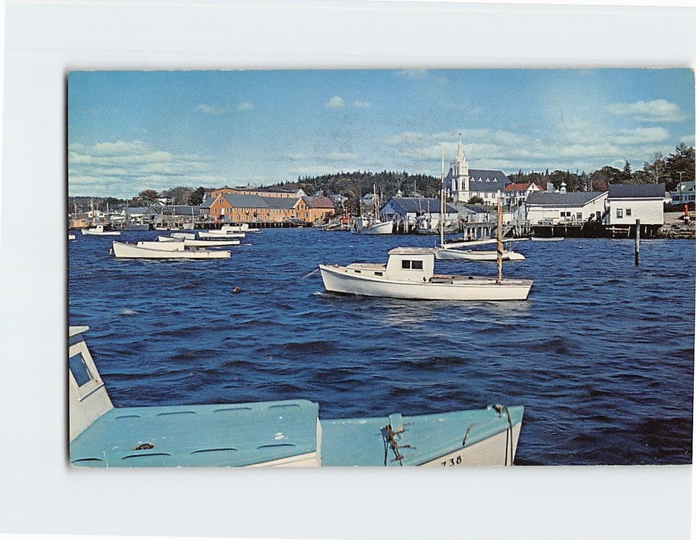 Postcard Boothbay Harbor Maine USA