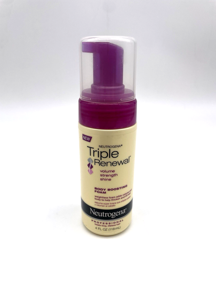 Neutrogena Triple Renewal Body Boosting Foam 4 oz for Volume & Shine