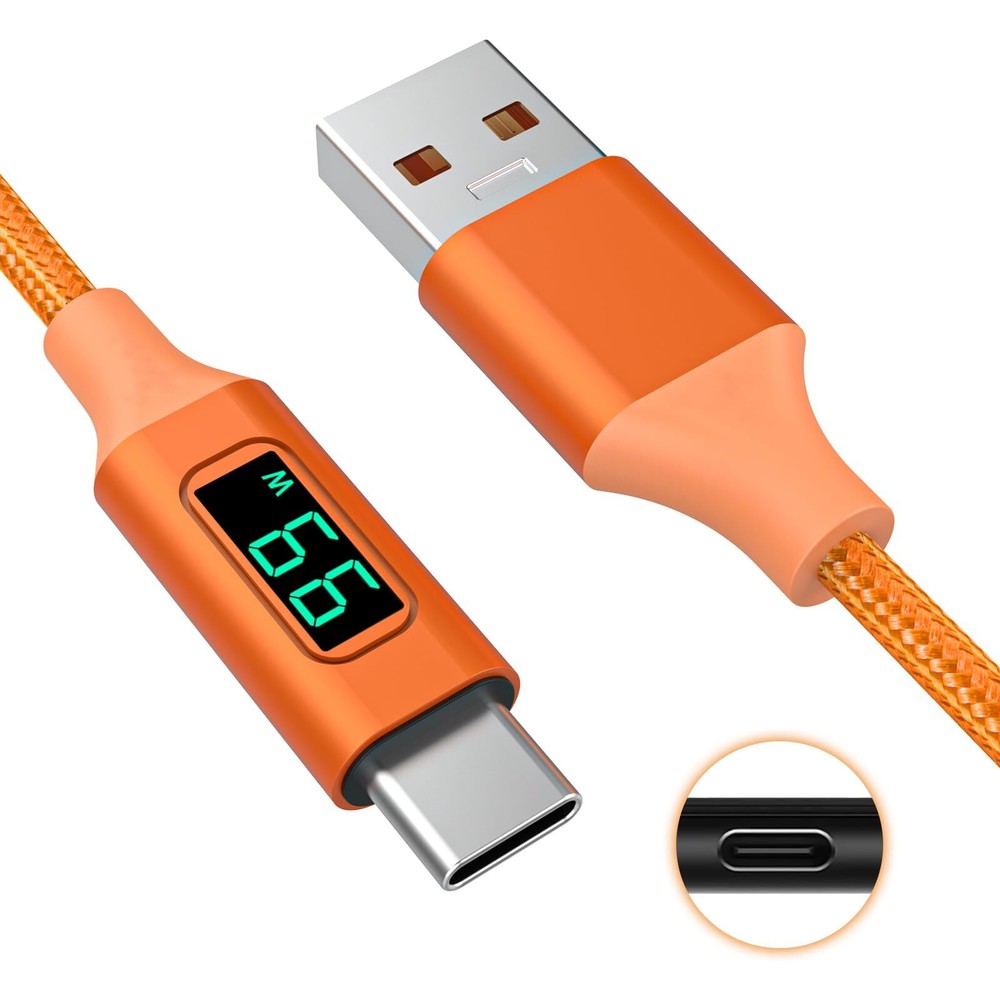 Type C Cable with LED Display Compatible with JBL Charge 4, Charge 5, Flip 5,...