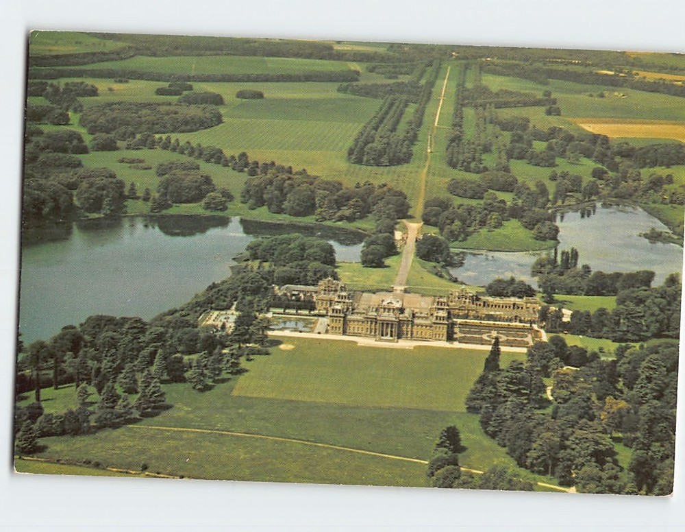 Postcard Aerial View Blenheim Palace England