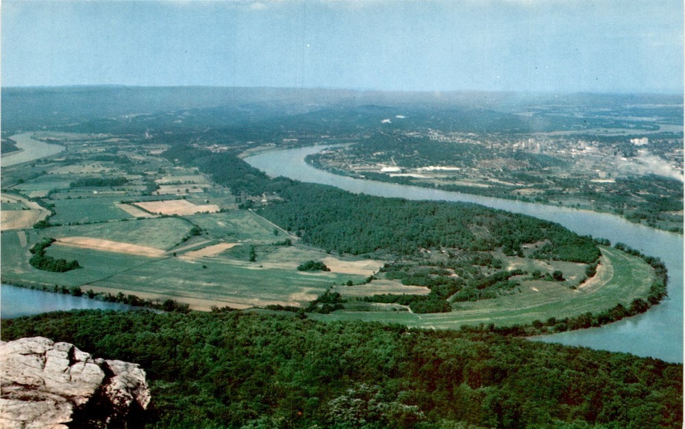 Tennessee River, Lookout Mountain, War Between the States, Battle Postcard