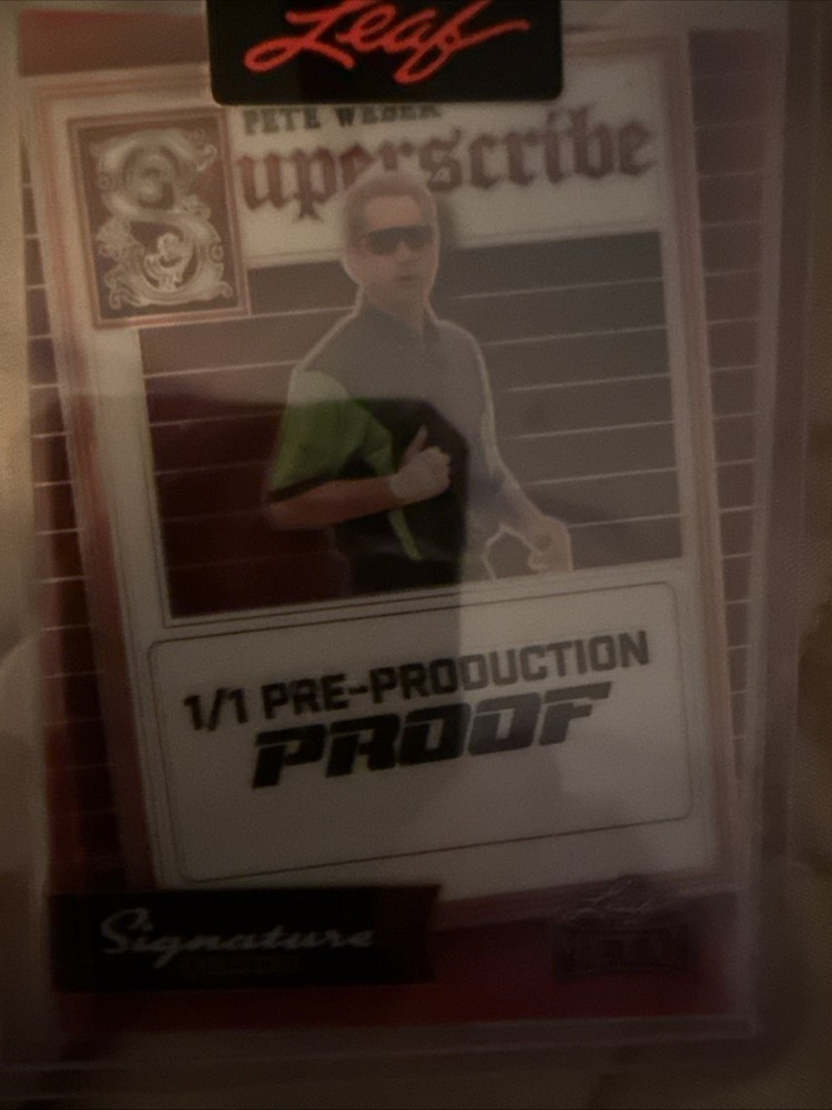 2024 Leaf Metal Pete Weber Superscribe 1/1 Pre-Production Proof