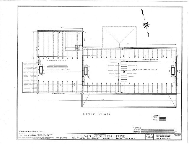 Van Veghten House,Finderne,Somerset County,NJ,New Jersey,HABS,Building Survey,8