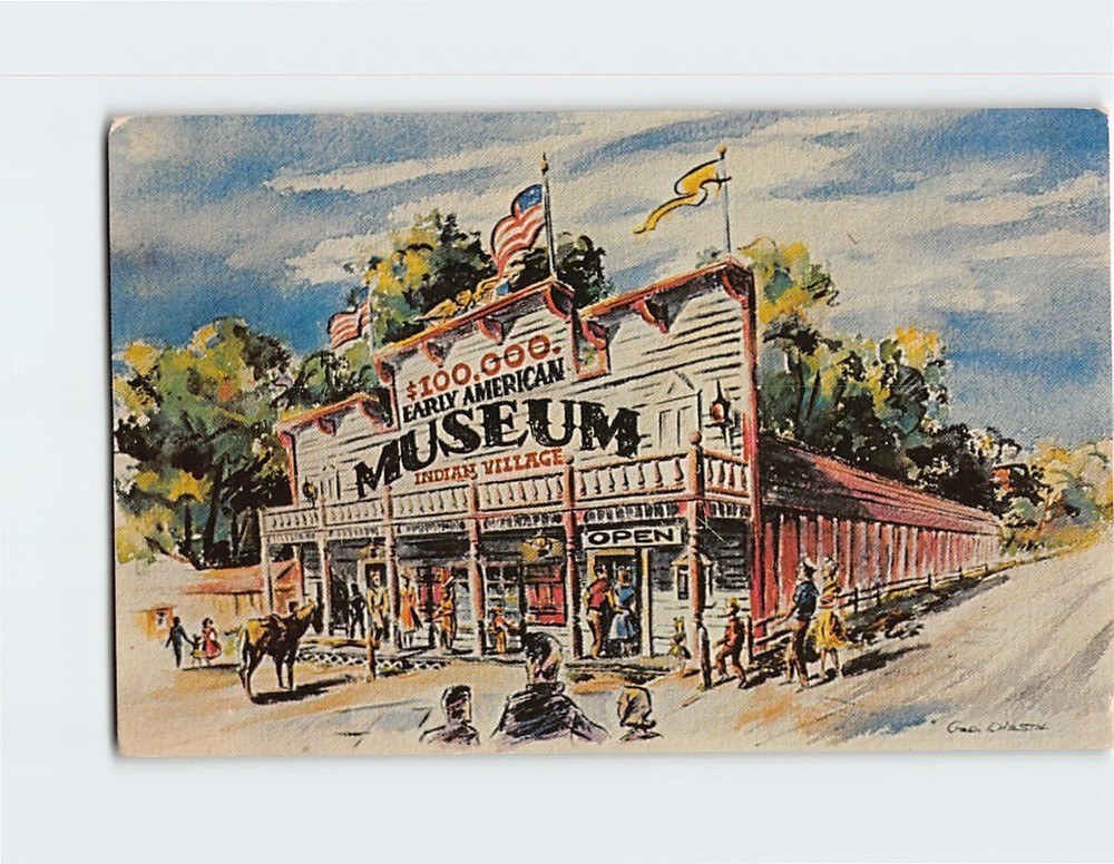 Postcard Buck Lake Ranch Welcome To Angola Indiana USA