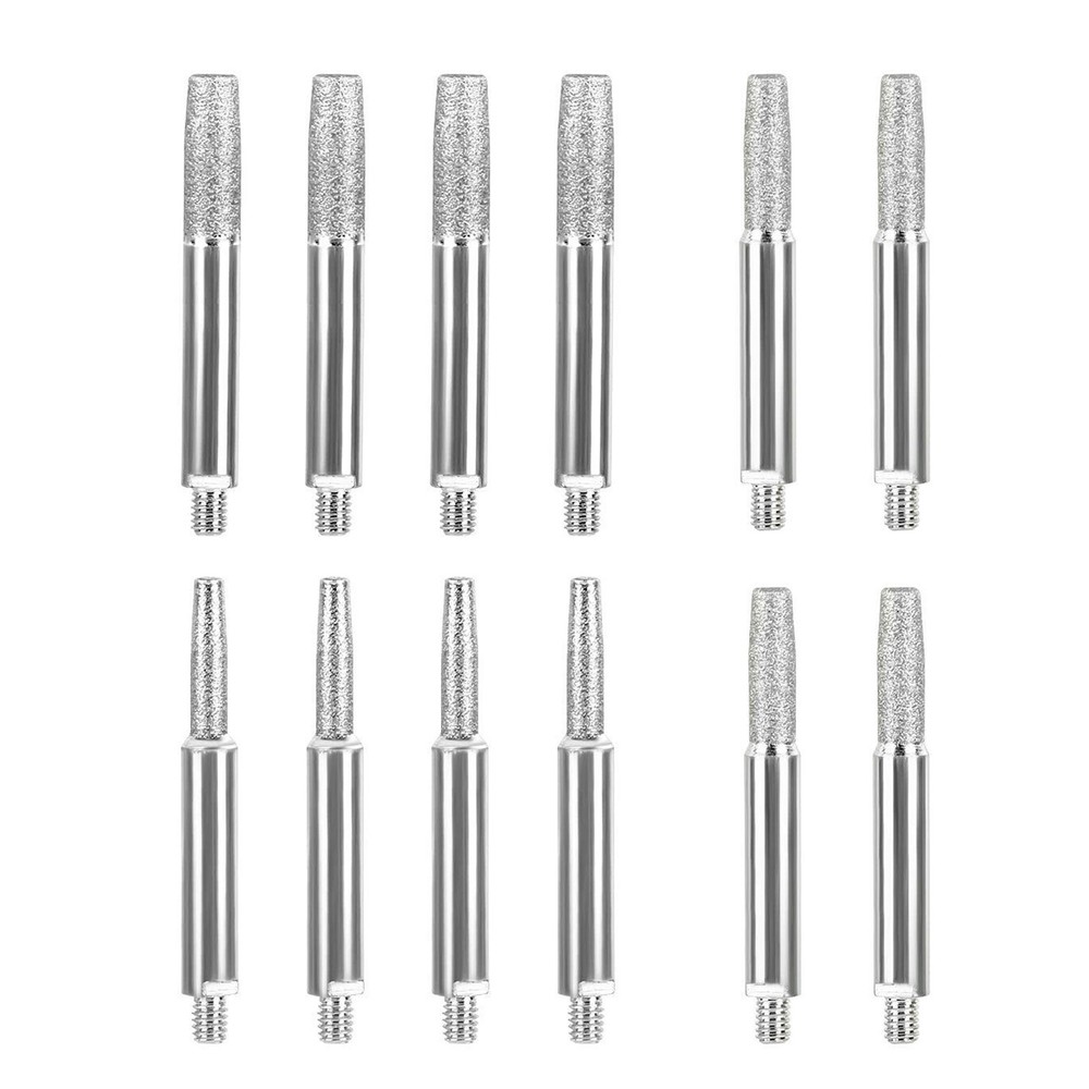 12pcs Chainsaw Sharpener Burr Bits Assortment 5/32