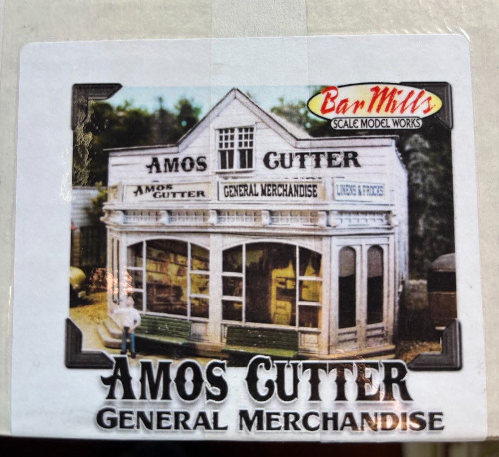 Bar Mills Wooden Model Kit #0504 O Scale Amos Cutter General Store NOS Unopened