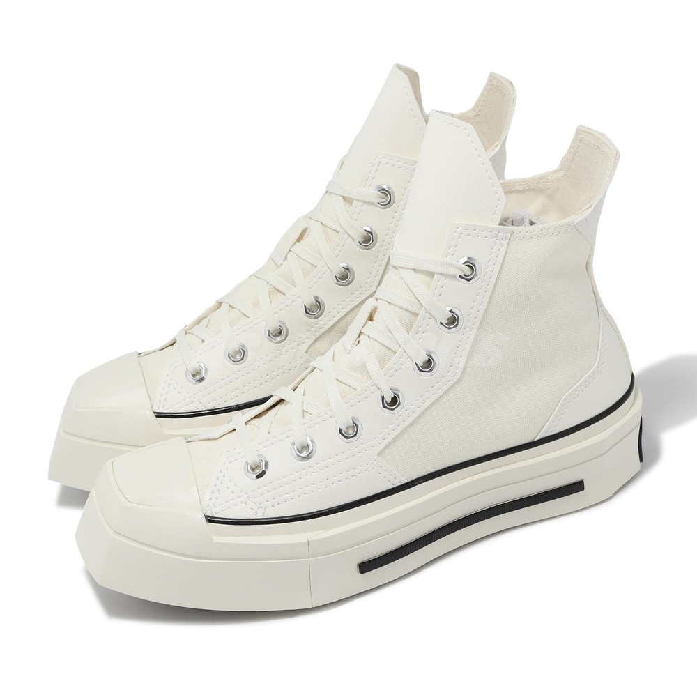 Converse Chuck 70 De Luxe Squared Beige Black Men Unisex Casual Shoes A06436C