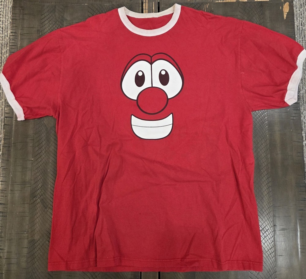 90s Vintage Veggie Tales Bob The Tomato Big Face Childhood Kidcore Cartoon XL