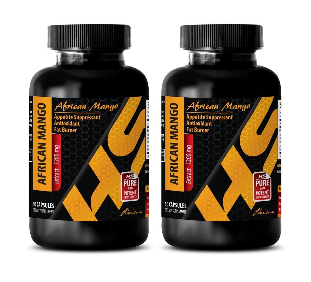 body cleanse - Pure AFRICAN MANGO EXTRACT 1200mg - appetite control - 2 Bottles