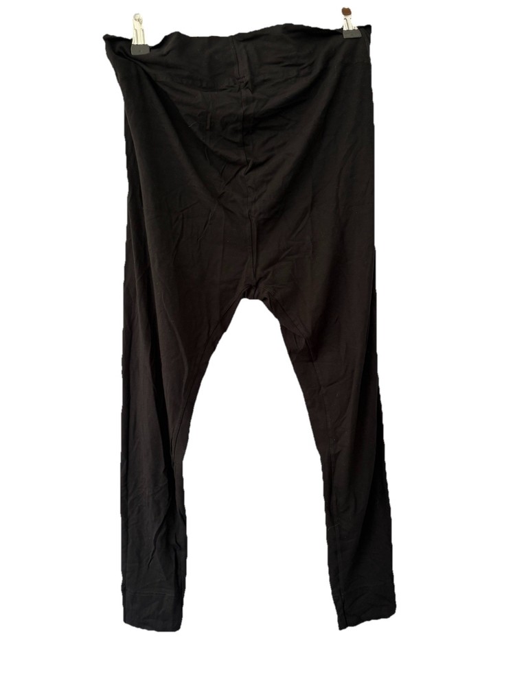 Mamas and Papas Black Maternity Leggings Size 12-14 W32 L20 Womens Stretchy Comfort Fit