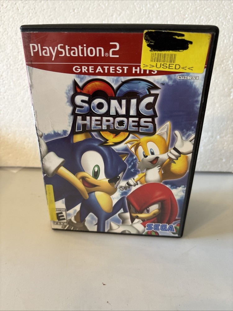 Sonic Heroes (Sony PlayStation 2, PS2, 2005) Disc Only Tested Working And Case