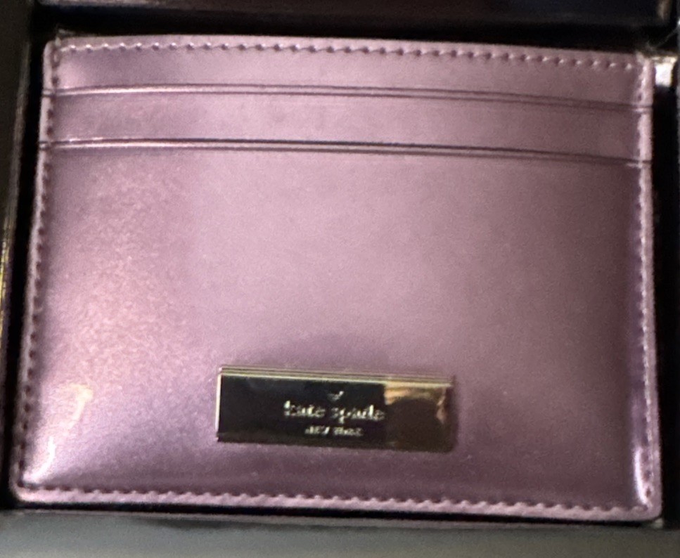 Kate Spade New York Quartz Pink Kenzie  Boxed Slim Card Holder NIB