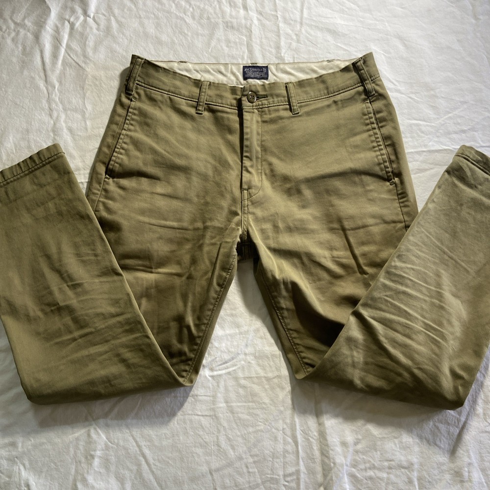 Levi Strauss Chino Pants Mens 31x30 Green Casual Workwear Straight Fit