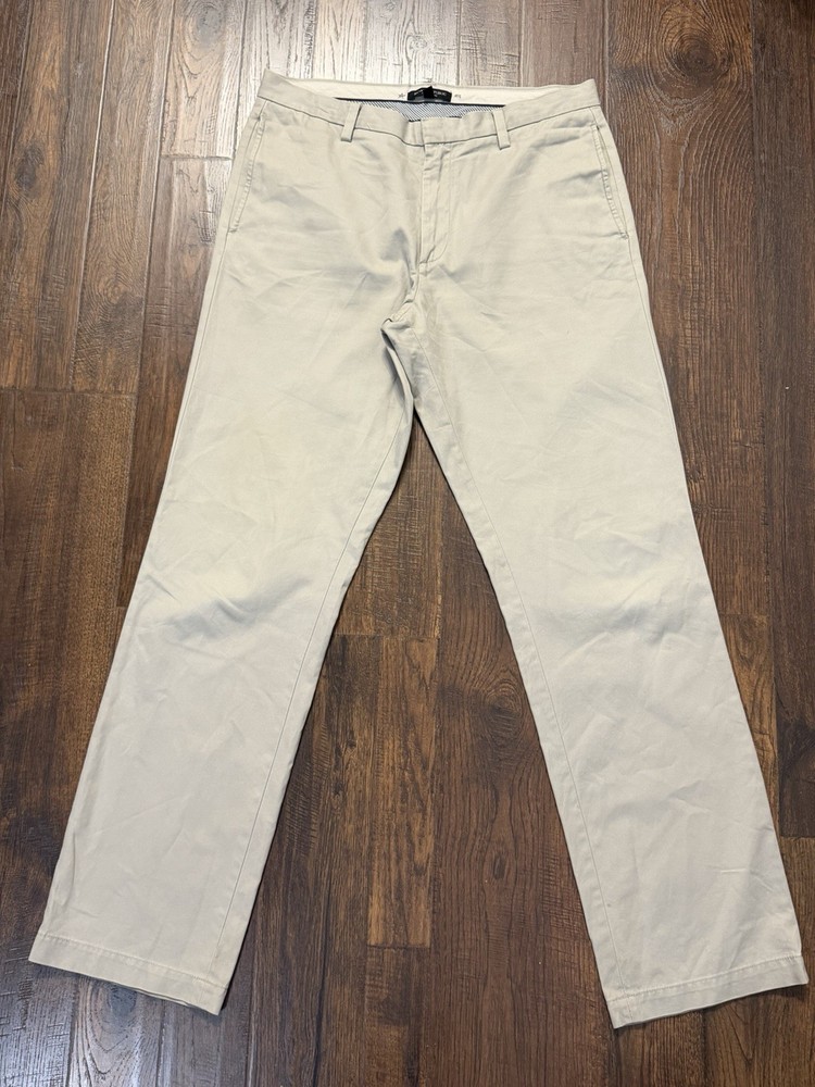 Banana Republic Gavin Chino Pants Men’s 34x33 Slim Straight Fit Workwear Preppy