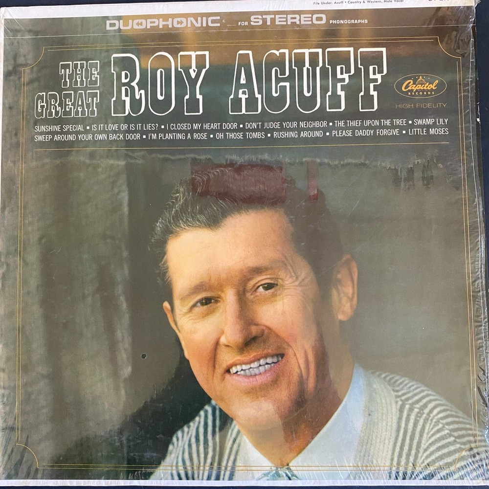 Roy Acuff – The Great Roy Acuff LP Record Capitol Country High Fidelity 33 RPM