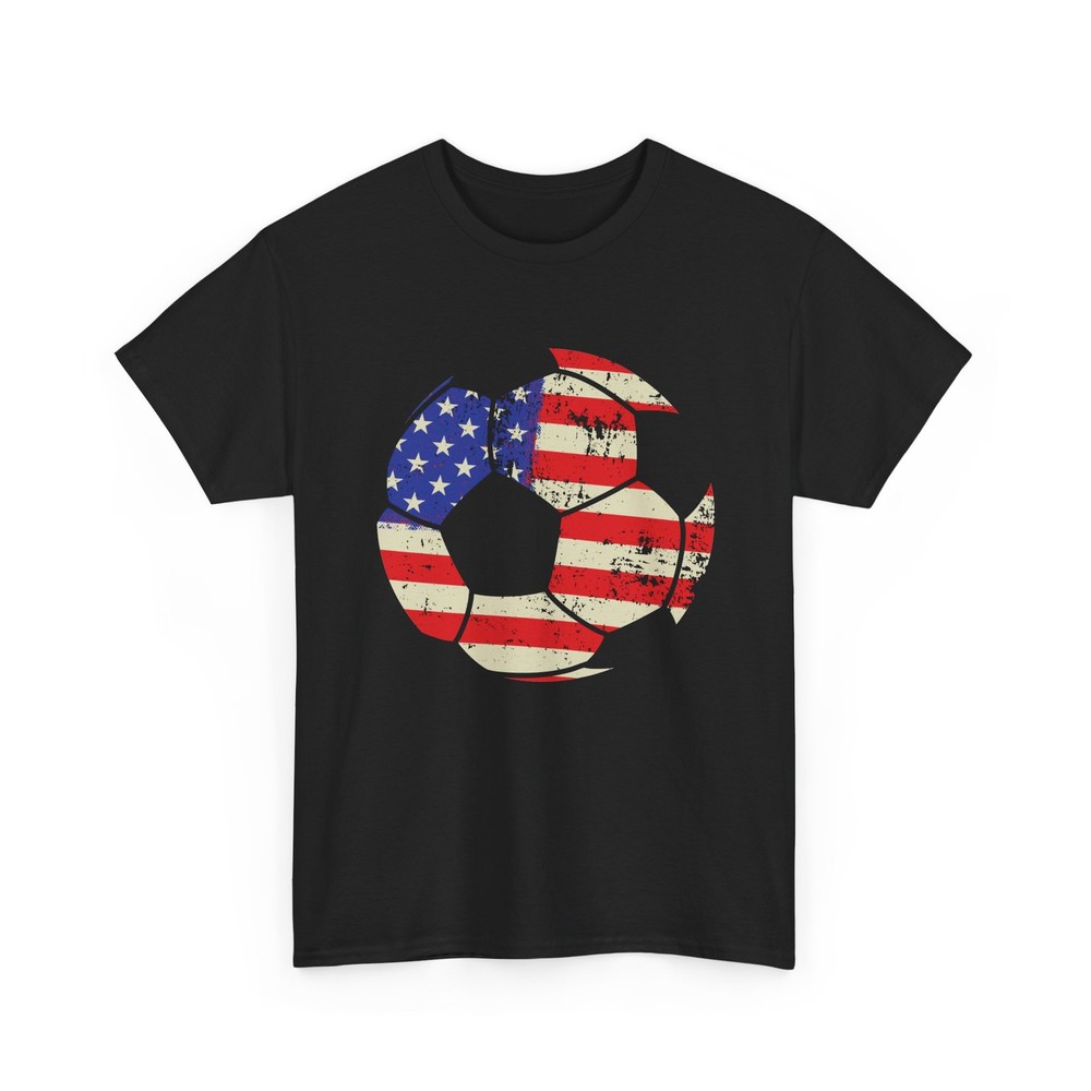 Soccer Ball American Flag Shirt, Soccer Players Sports Lovers Women Men Shirt
