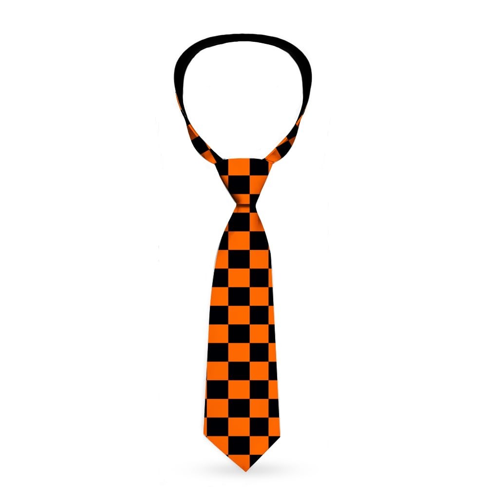 Necktie Standard - Checker Black/Orange ACC NEWAnother great item from Rarewaves USA | Free delivery!