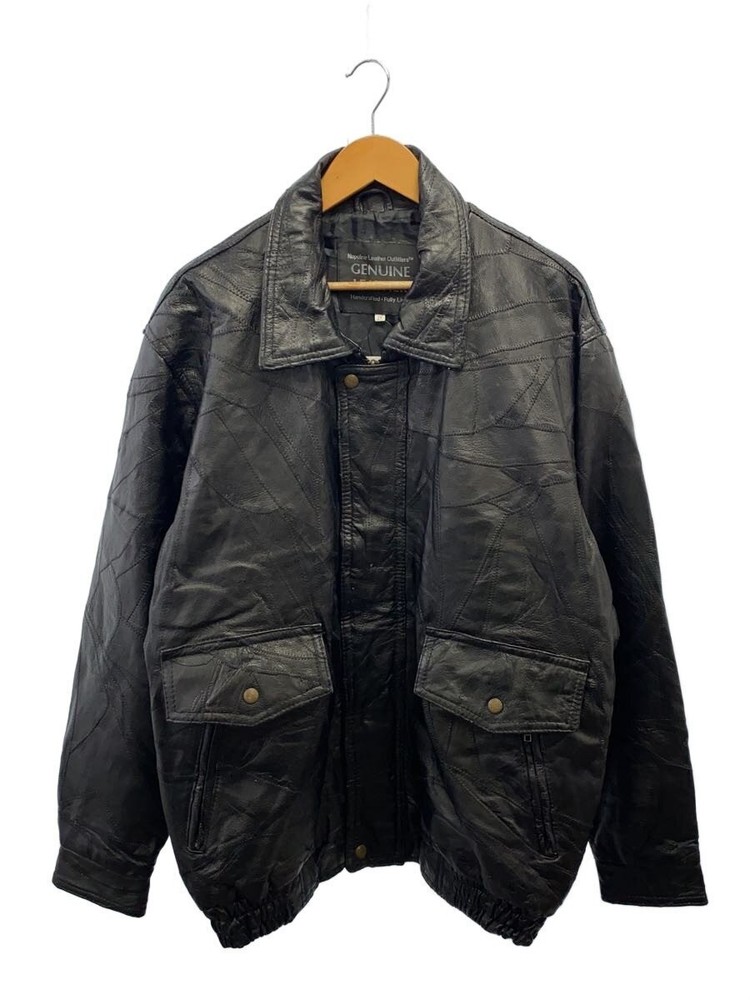 Leather Jacket Blouson/-/Leather/Blk/Plain 3504