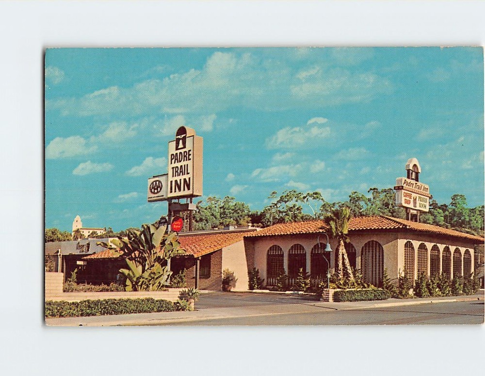 Postcard Padre Trail Inn San Diego California USA