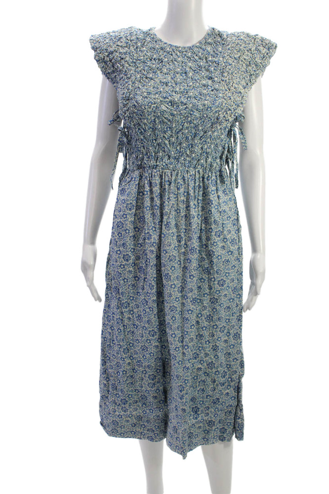 Sea New York Women Multicolor Cotton Floral Sundress Short Sleeve Size SFree Shipping in US $100+ Orders | $6.95 Orders Below