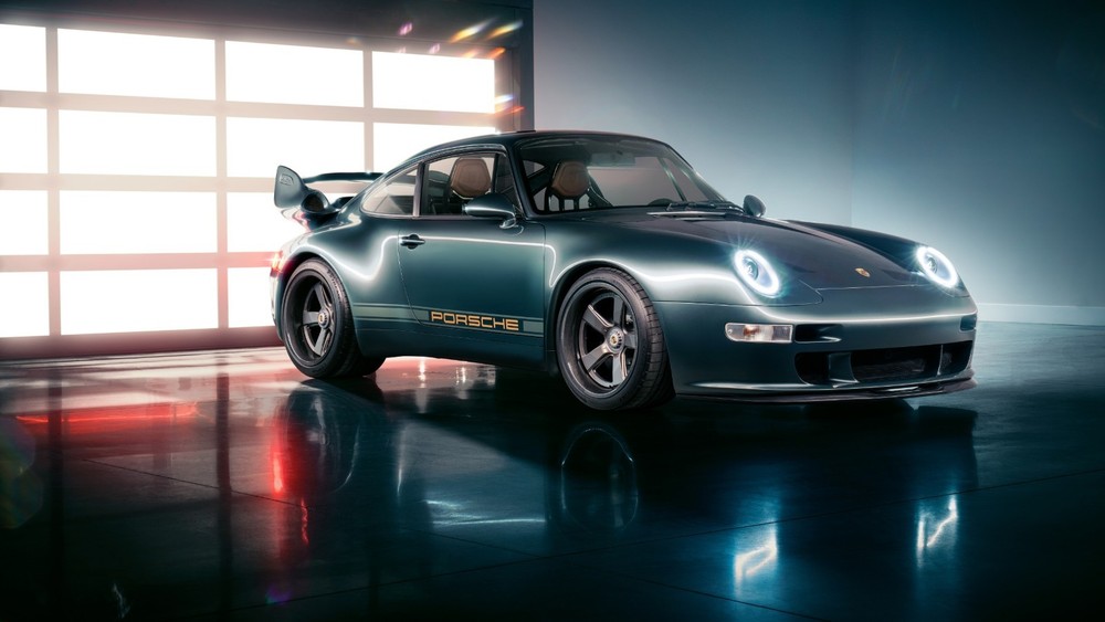 1995 Porsche 911 In Garage POSTER Vintage Classic Car Wall Art 36x24 Automotive