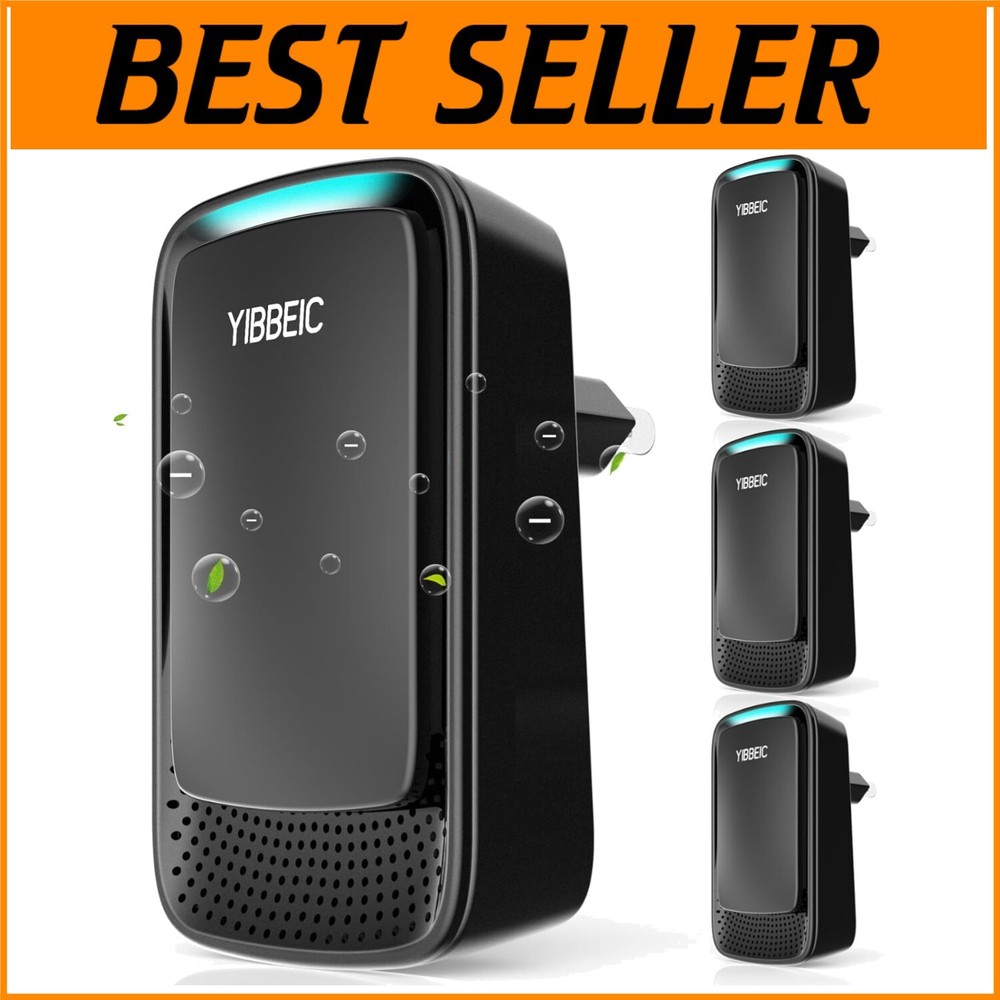 4-Pack Ionic Air Purifier Plug-Ins - Tackle Dust, Smoke & Odors Effortlessly